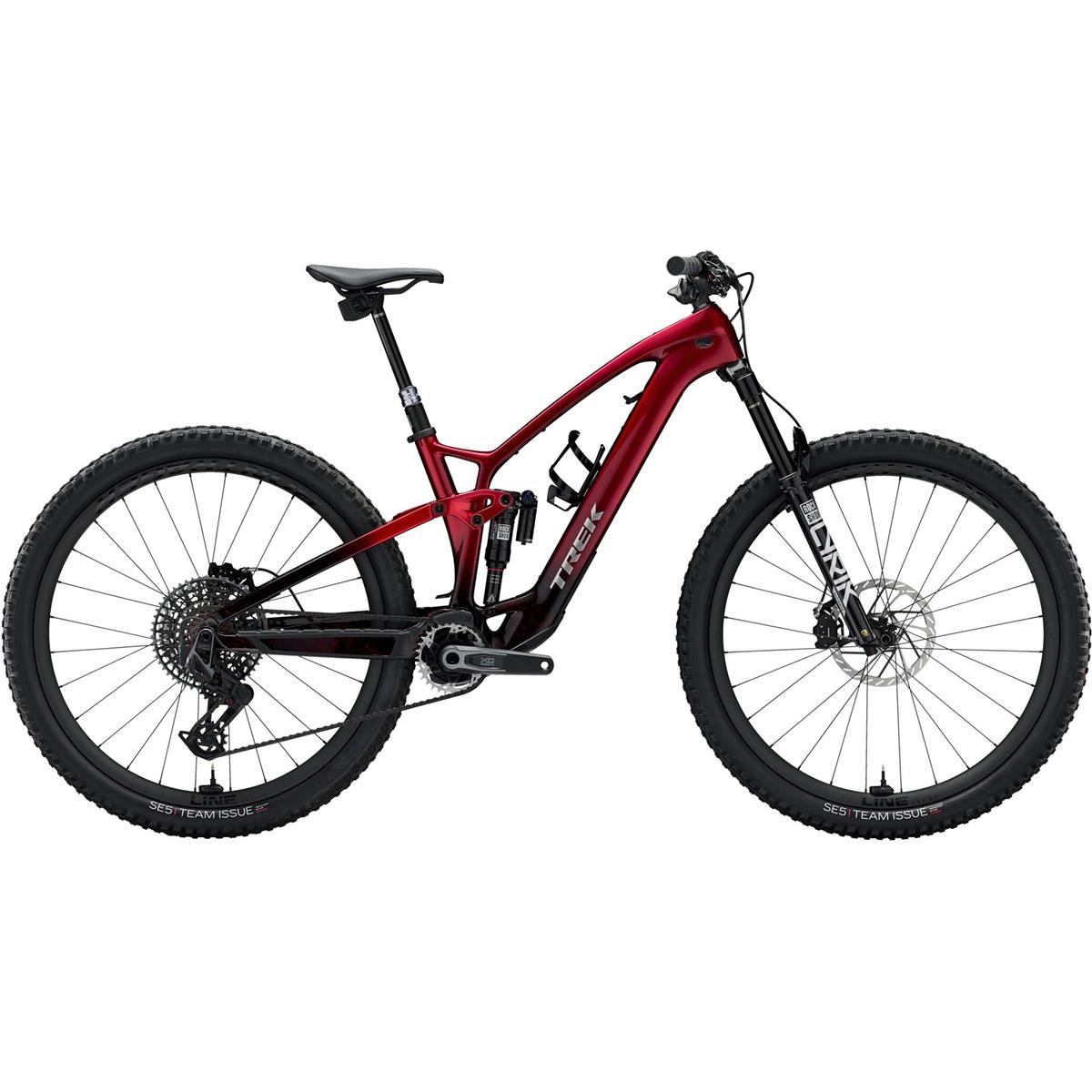El MTB Trek Fuel EXe 9.9 X0 AXS T-Type Red Smoke