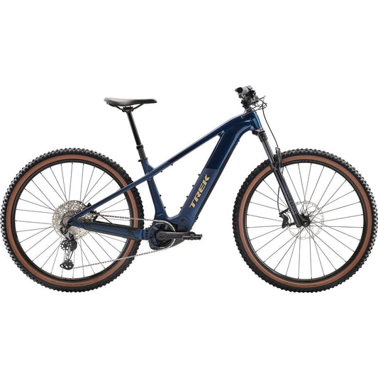 El MTB Trek Powerfly+ 6 Gen 5 Matte/Gloss Mulsanne Blue