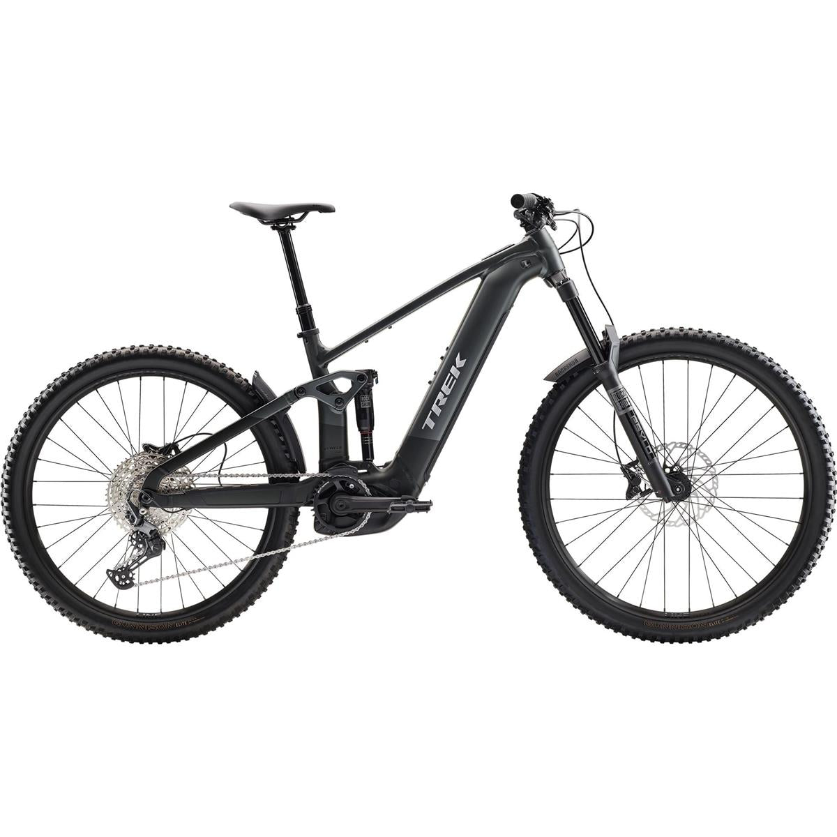 El MTB Trek Rail+ 5 Gen 5 Lithium Grey