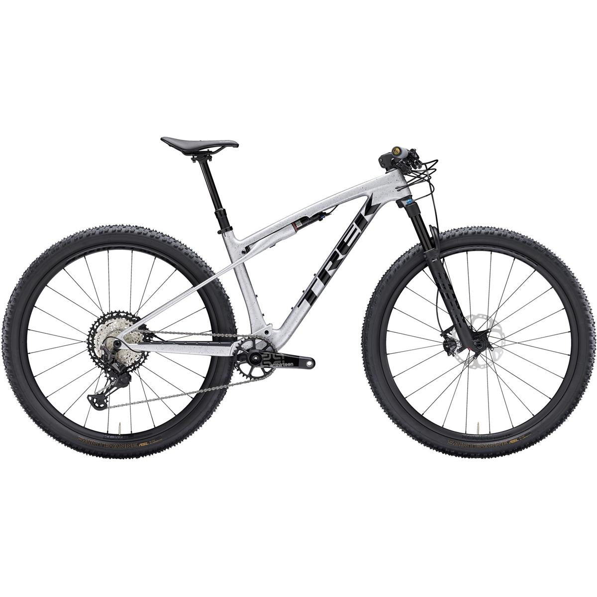 Heldämpad MTB Trek Supercaliber SLR 9.8 XT Gen 2 Argent Drizzle