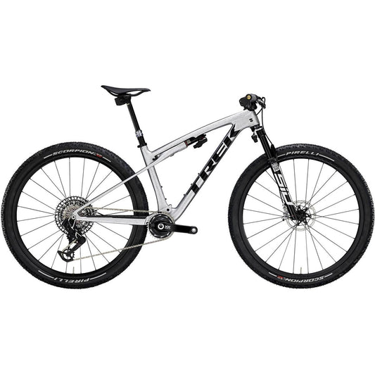 Heldämpad MTB Trek Supercaliber SLR 9.9 Flight Attendant Gen 2 Argent Drizzle