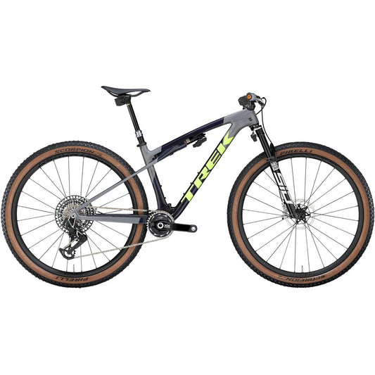 Heldämpad MTB Trek Supercaliber SLR 9.9 Flight Attendant Gen 2 Navy Carbon Smoke Blue/Slate Grey
