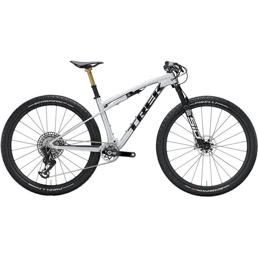 Heldämpad MTB Trek Supercaliber SLR 9.9 XX AXS Gen 2 Argent Drizzle