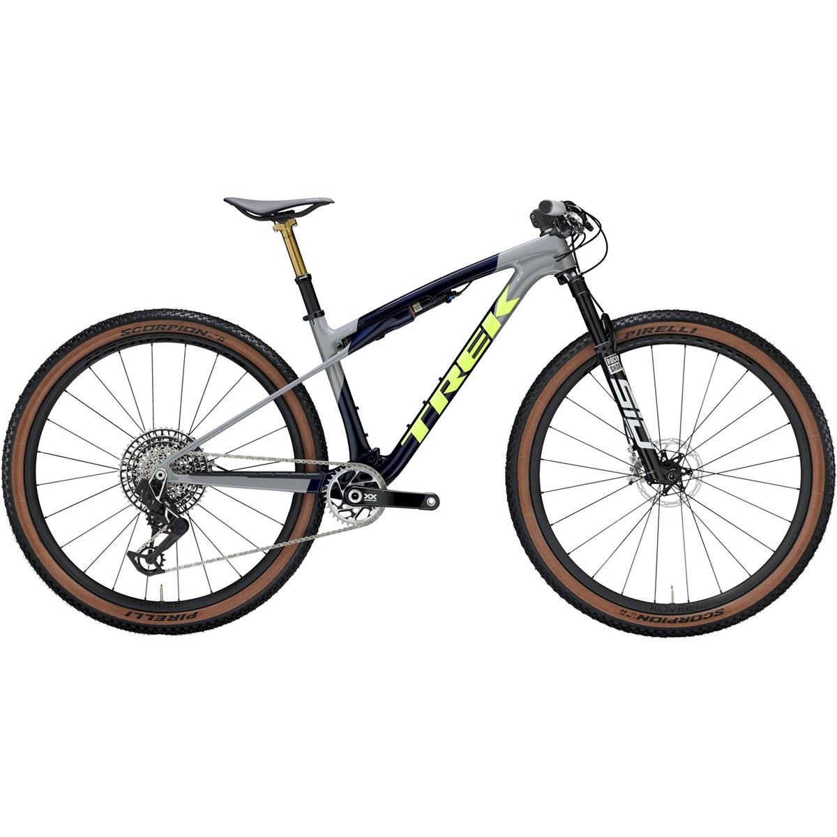 Heldämpad MTB Trek Supercaliber SLR 9.9 XX AXS Gen 2 Carbon Smoke Blue/Slate/Green