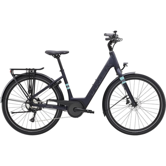 Elcykel Hybrid Trek Verve+ 1 Lowstep Matte Deep Dark Blue