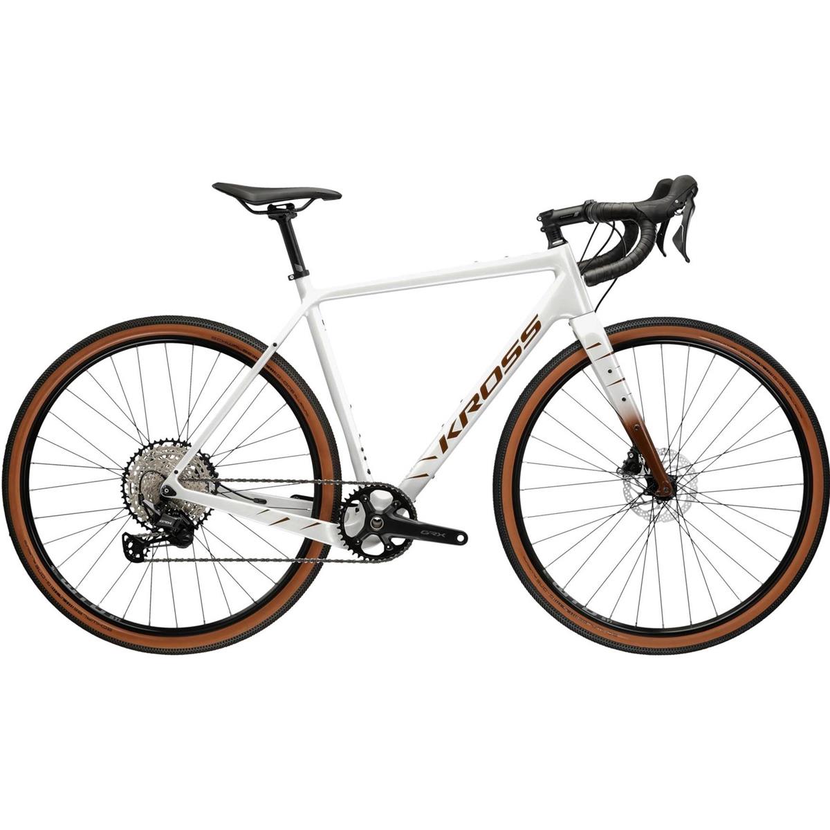 Gravel bike Kross Esker 7.0 Pearl/Brown