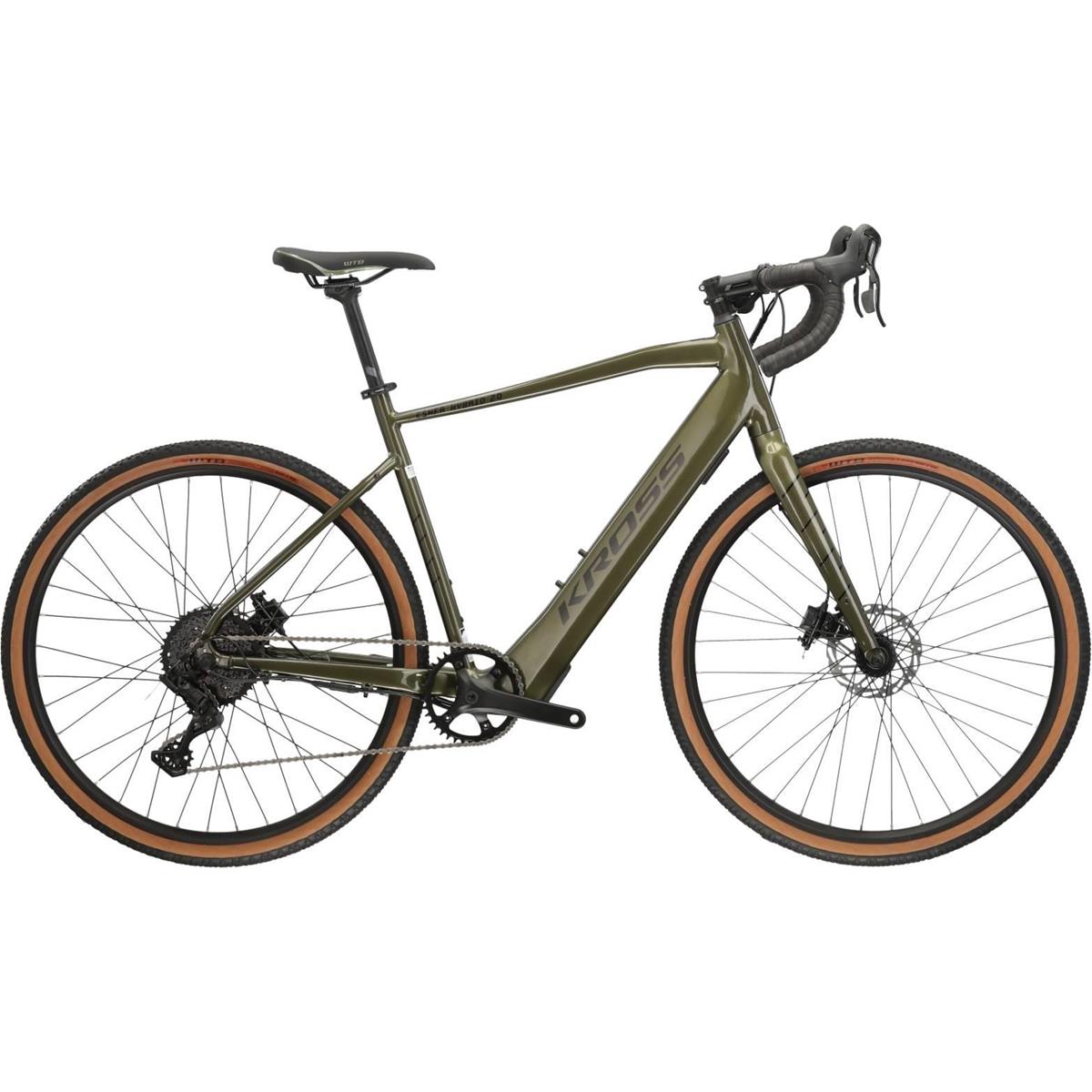 Elcykel Gravel Kross Esker Hybrid 2.0 Khaki/Black