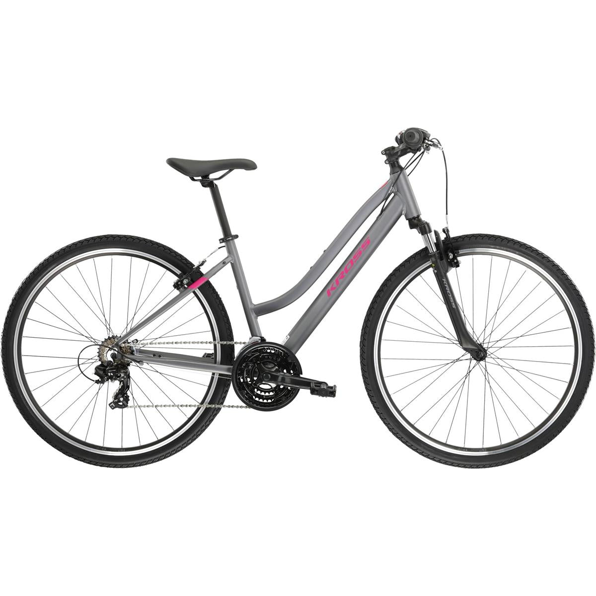 Crosshybrid Kross Evado 1.0 Lady Graphite/Raspberry