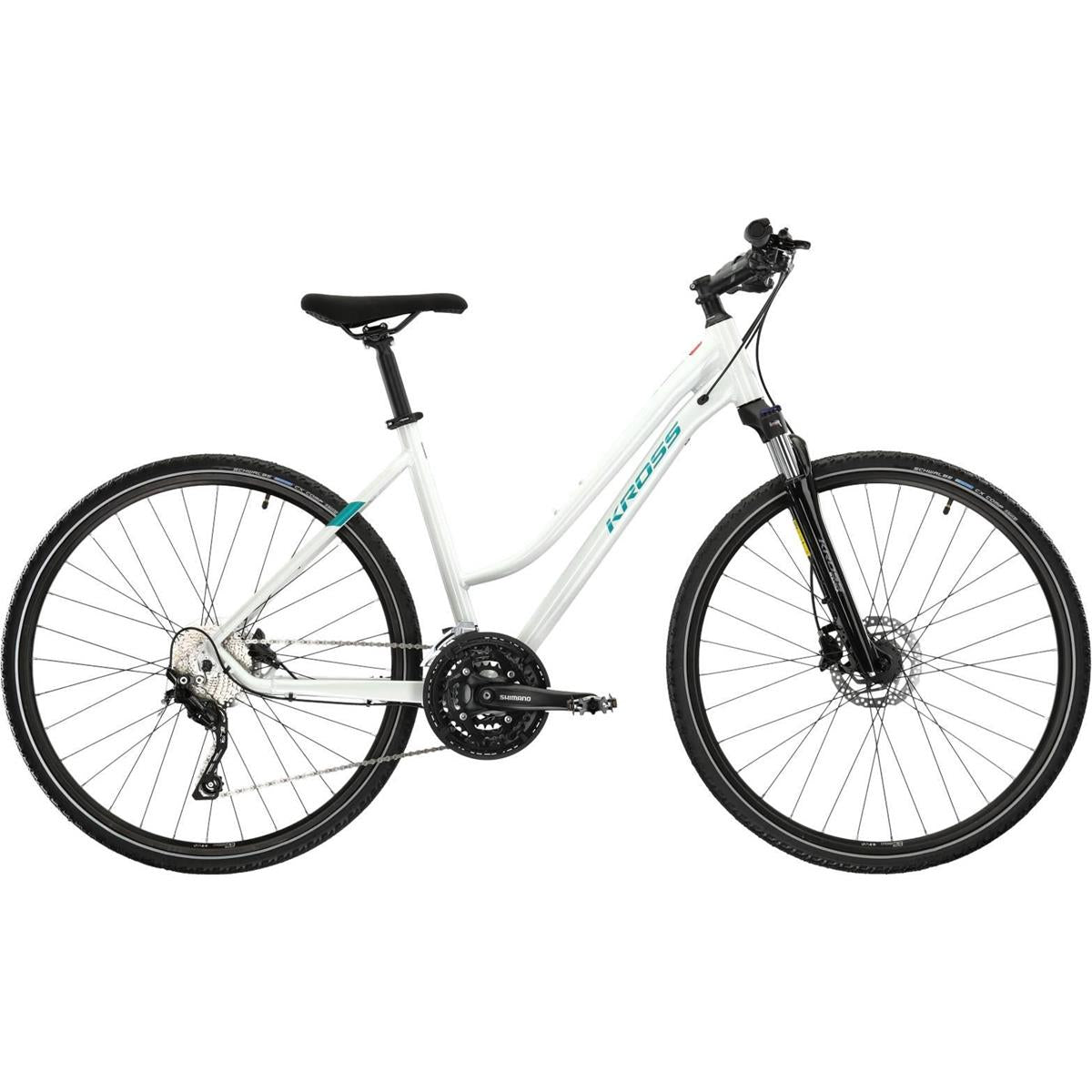 Crosshybrid Kross Evado 7.0 Lady White/Turquise 28