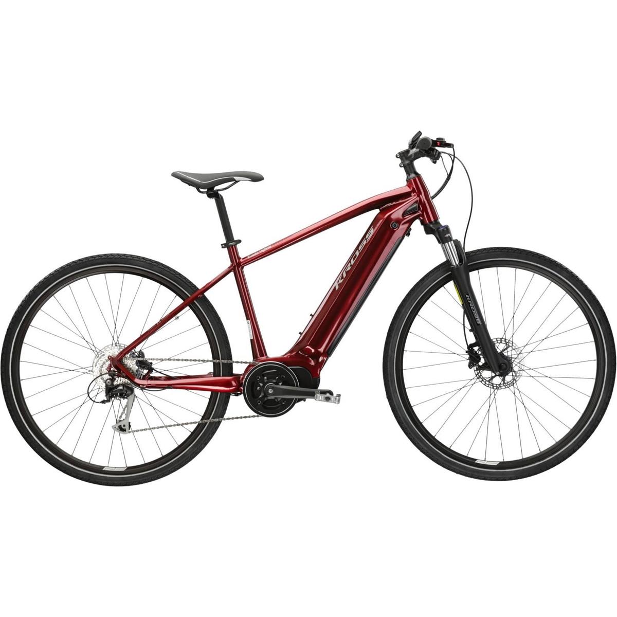 Elcykel hybrid Kross Evado Hybrid 2.0 Rubin/Silver