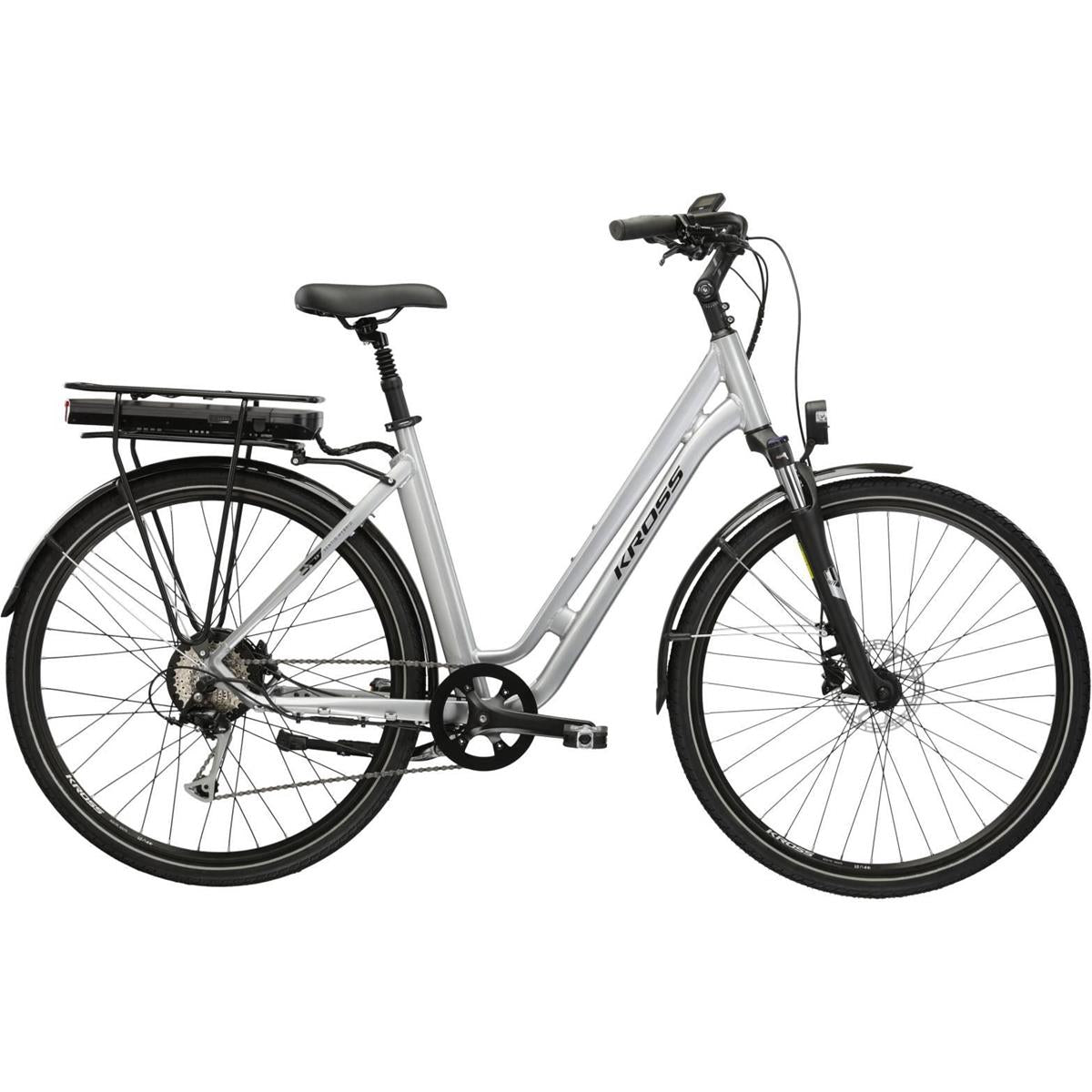 Elcykel hybrid Kross Sentio Hybrid 2.0 Silver/Black