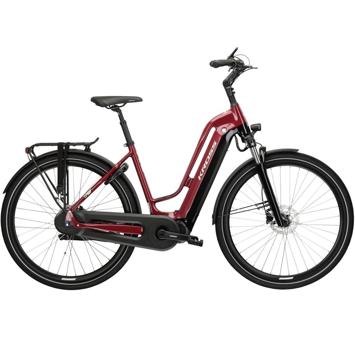 Elcykel hybrid Kross Sentio Hybrid 6.0 Uni Cherry/Black