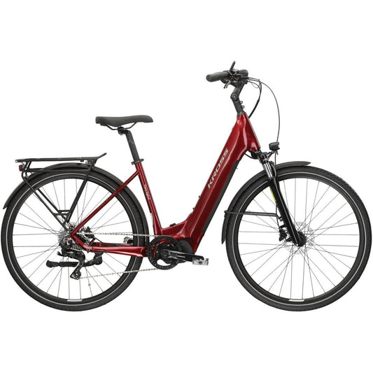 Elcykel hybrid Kross Trans Hybrid LS 3.0 Uni Rubin/Silver