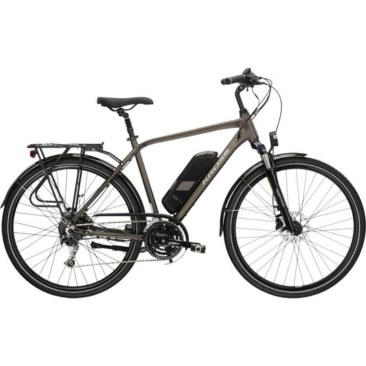 Elcykel hybrid Kross Trans Hybrid Brown/Grey