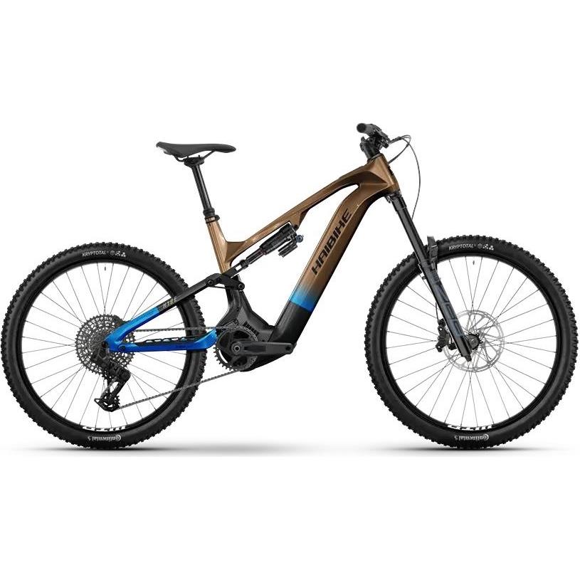 El MTB Haibike Hybe CF 9 Bronze/Azure/Black Glossy