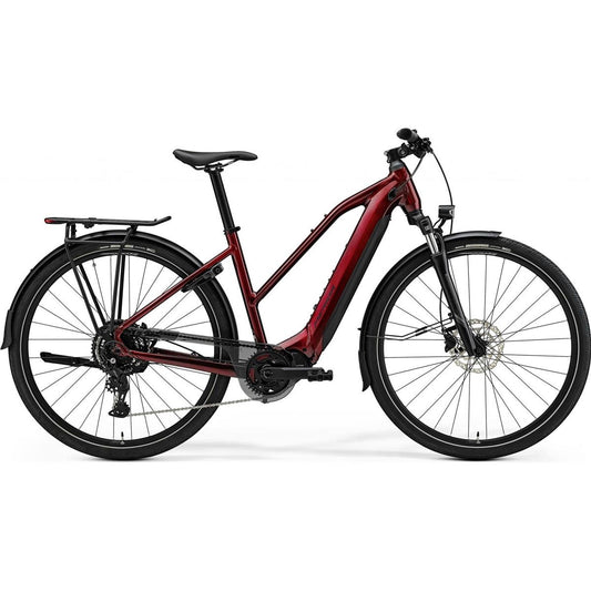 Hybridcykel El Merida eSpresso 400 EQ Burgundy Red/Black