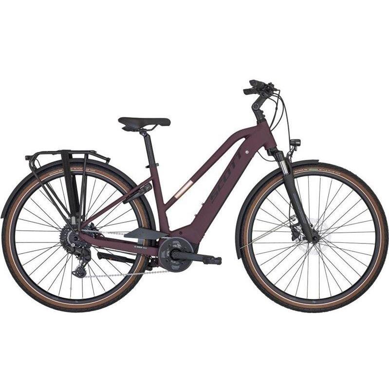 Elcykel hybrid Scott Sub Active eRIDE Lady SAMPLE Aubergine Purple