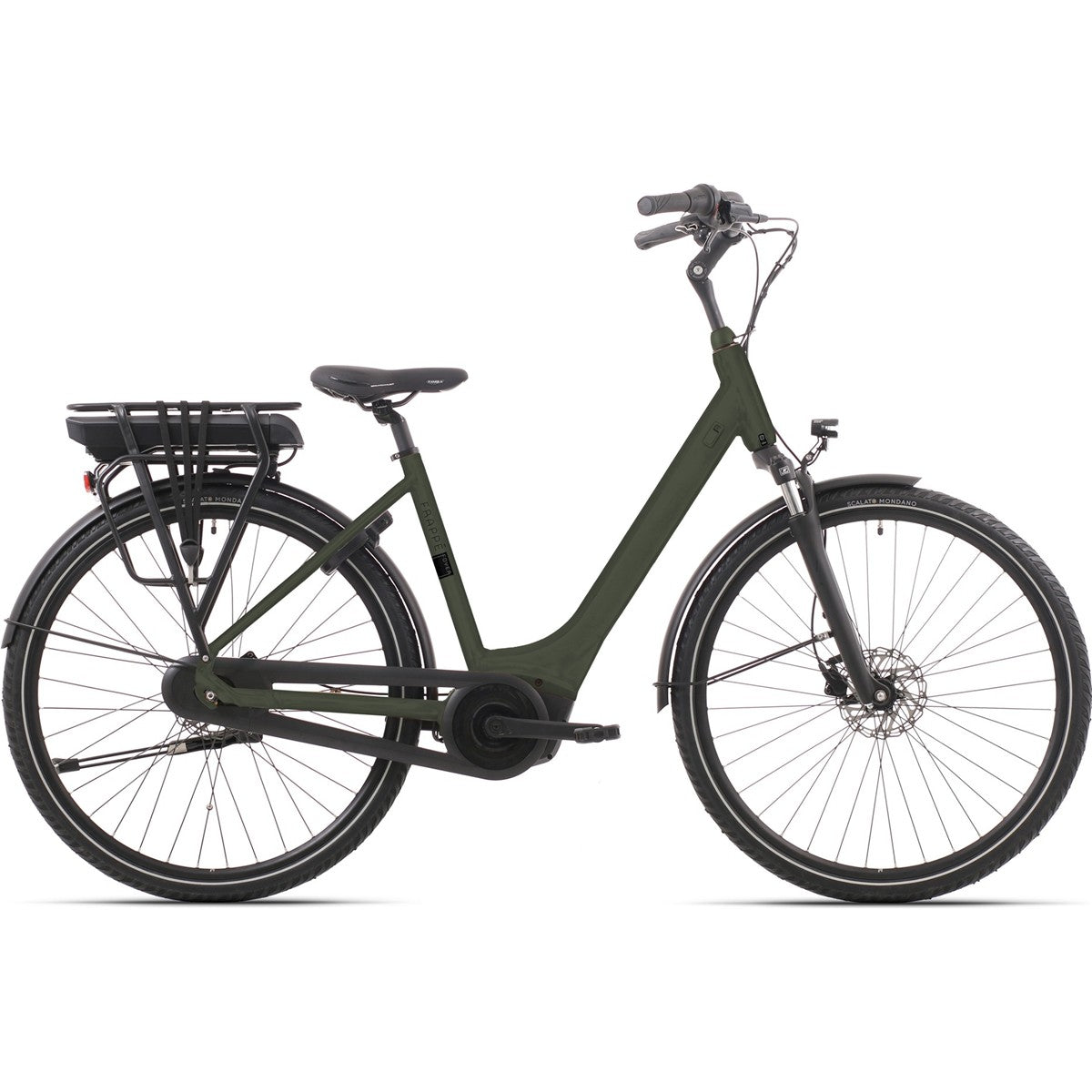 Elcykel Dam Frappé Foyer B+ 7 Dark Green Matt