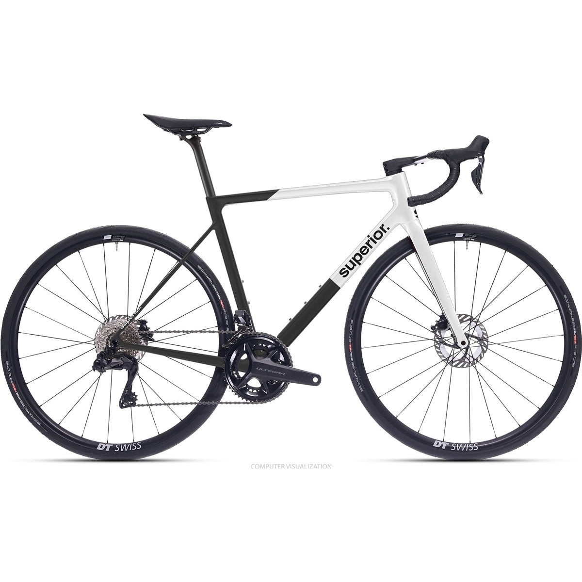 Racercykel allround Superior RR 9.5 Matte Carbon/White