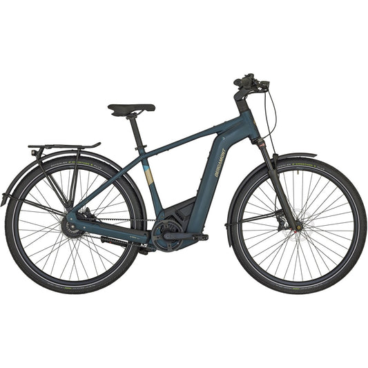 Elcykel hybrid Bergamont E-Horizon Pro Belt Premium Gent Matt Petrol Blue
