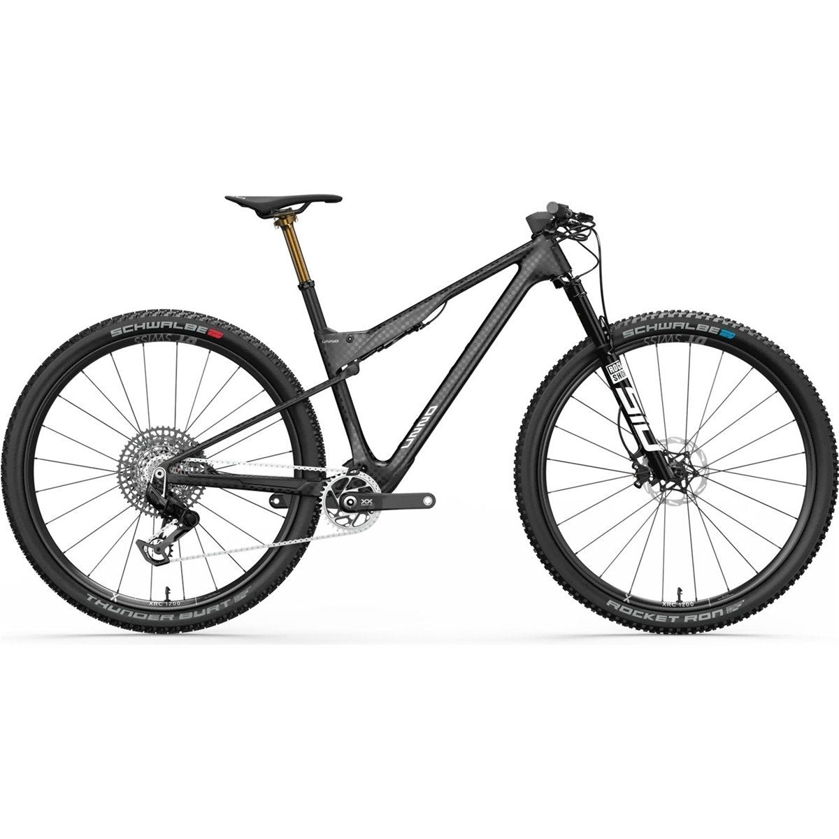 Heldämpad MTB Unno HORN Factory SL Carbon Matte