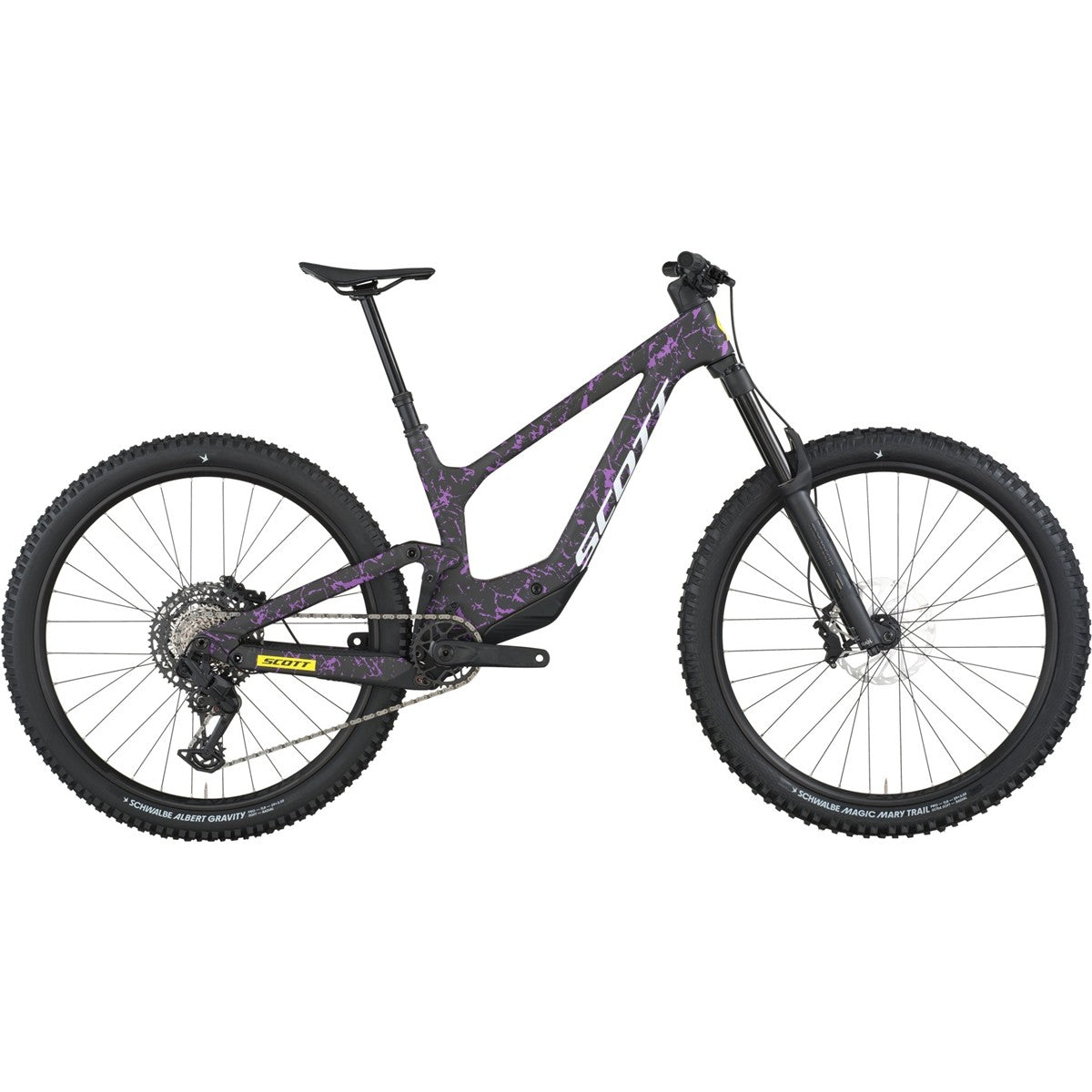 Heldämpad MTB Scott Ransom 920 Carbon Black/Crackle Purple