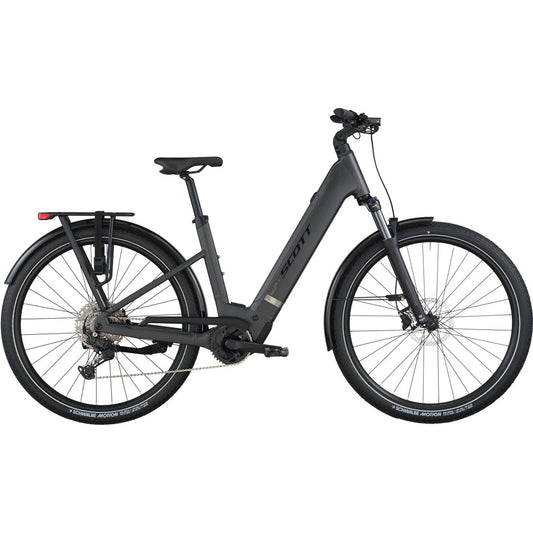 Hybridcykel el Scott Sub Sport 10 Wave Midnight Grey