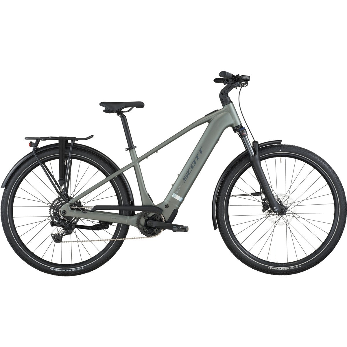 Hybridcykel el Scott Sub Sport 30 Highland Green