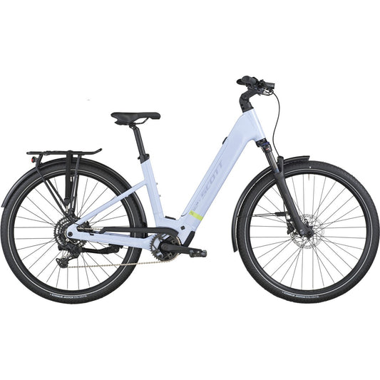 Hybridcykel el Scott Sub Sport 30 Wave Icy Blue