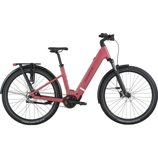 Hybridcykel el Scott Sub Tour 10 Wave Magenta Red