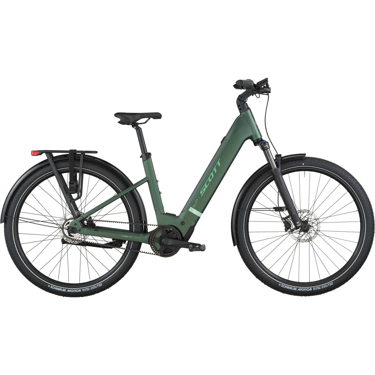 Hybridcykel el Scott Sub Tour 10 Wave Kelp Green