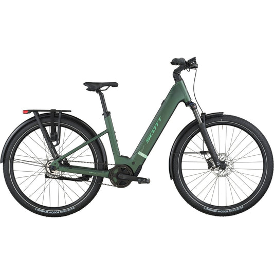 Hybridcykel el Scott Sub Tour 10 Wave Kelp Green