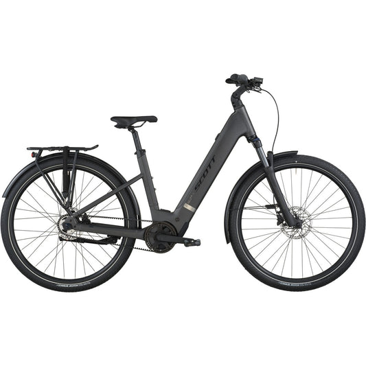 Hybridcykel el Scott Sub Tour 30 Wave Midnight Grey