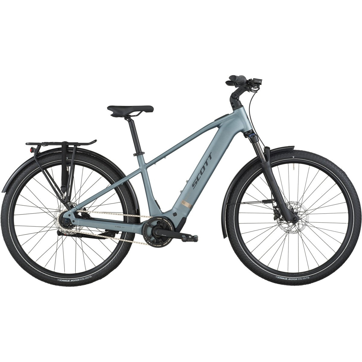 Hybridcykel el Scott Sub Tour 40 Hematite Blue