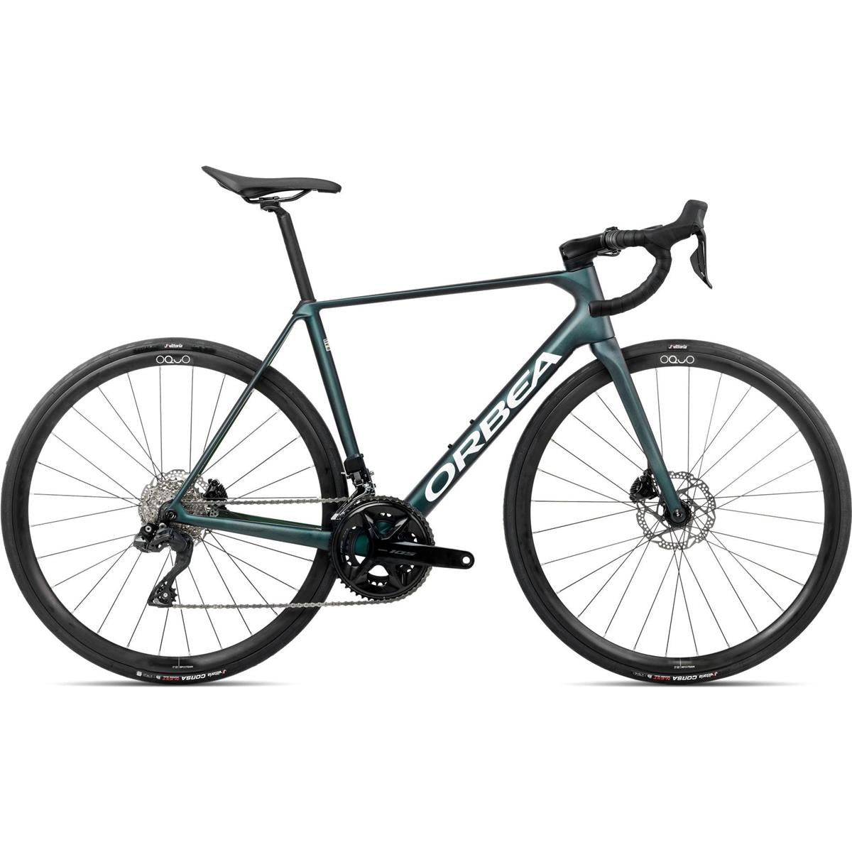 Racercykel Allround Orbea ORCA M35i 105Di2 Escape Green/Carbon View Matt
