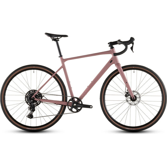 Gravelcykel Cube Nuroad ONE Cues 1x9s Ruby/Puce