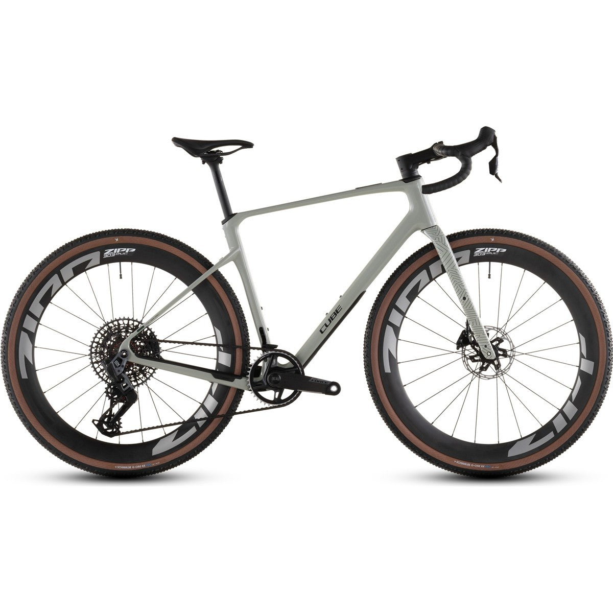 Gravelcykel Cube Nuroad C:62 SLX GX AXS 1x12s Reedbeige/Chrome