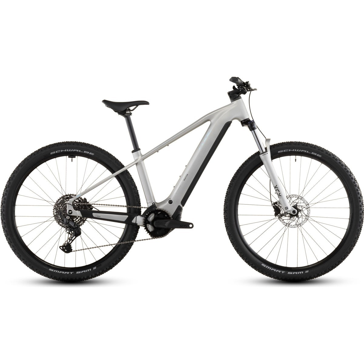 El MTB Cube Reaction Hybrid ONE 600 HS PL CX Sleekgrey/Prism