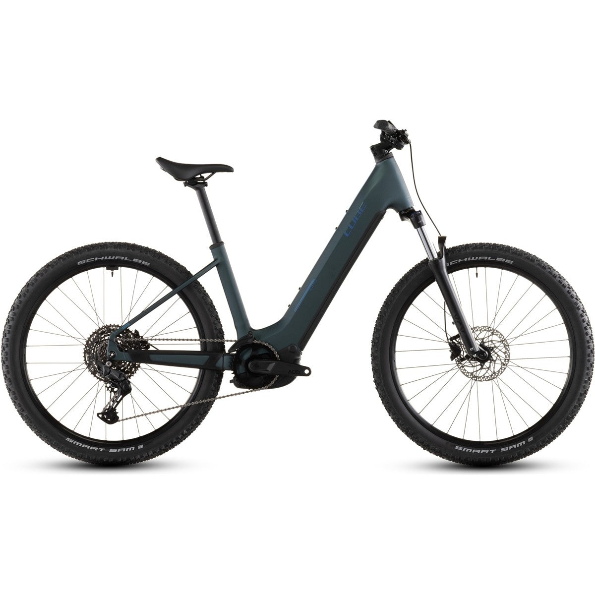 El MTB Cube Reaction Hybrid ONE 800 LS PL CX Royalgreen/Prism