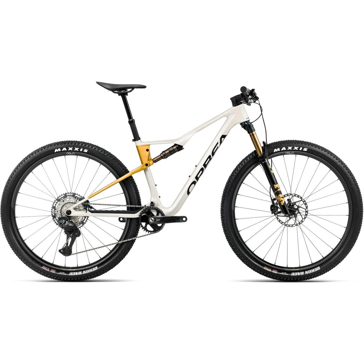 Heldämpad MTB Orbea Oiz M10 XT Di2 Ivory White/Bumblebee Yellow