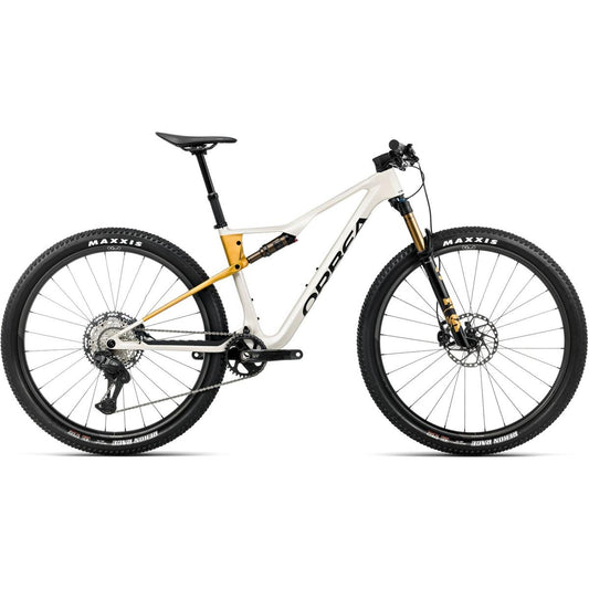 Heldämpad MTB Orbea Oiz M10 XT Di2 Ivory White/Bumblebee Yellow