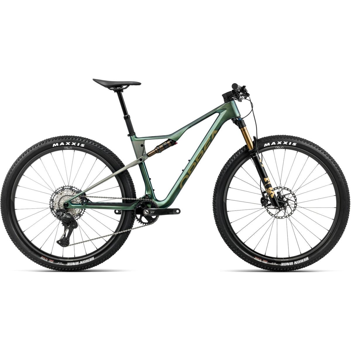Heldämpad MTB Orbea Oiz M10 XT Di2 Seaweed Carbon View/Spaceship Green