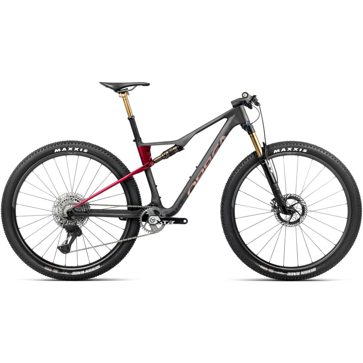 Heldämpad MTB Orbea Oiz M-Team Factory XTR Di2 Diamond Carbon View/Cherry Red