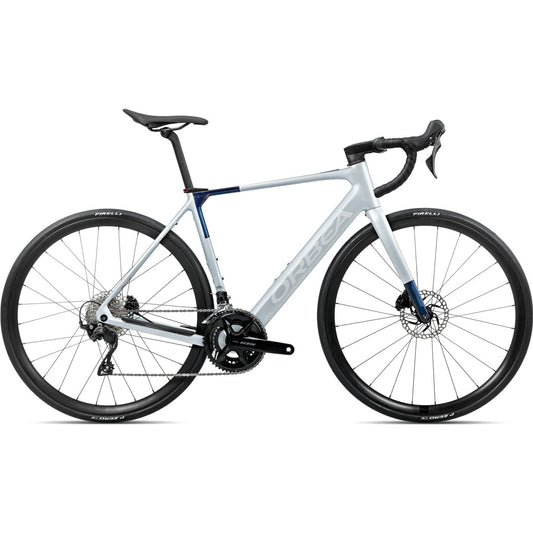 Elcykel Racer Orbea Gain M30 353Wh Halo Silver/Blue Carbon View