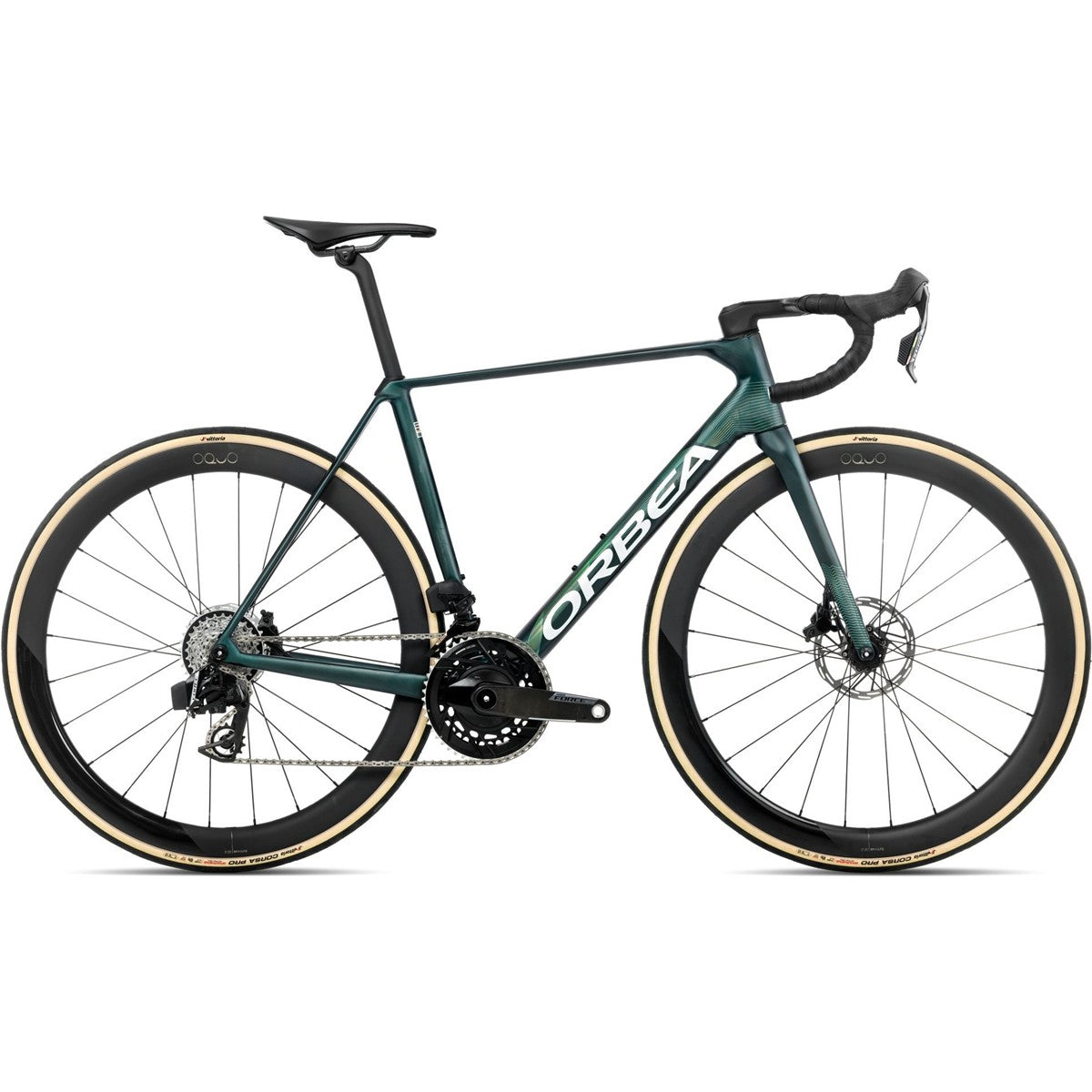 Racercykel Orbea Orca M21eLTD PWR Force AXS Escape Green/Carbon View Matt
