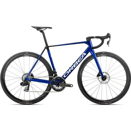 Racercykel Orbea Orca M21eTeam Force AXS Cobalt Blue/Carbon Raw