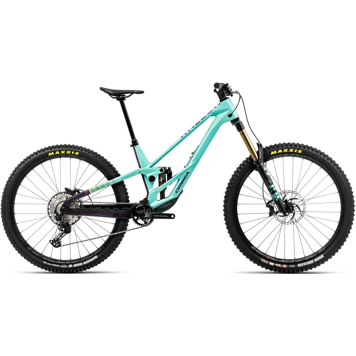 Enduro MTB Orbea Rallon E10 450CS Aloha Green/Fantasy Purple Carbon View