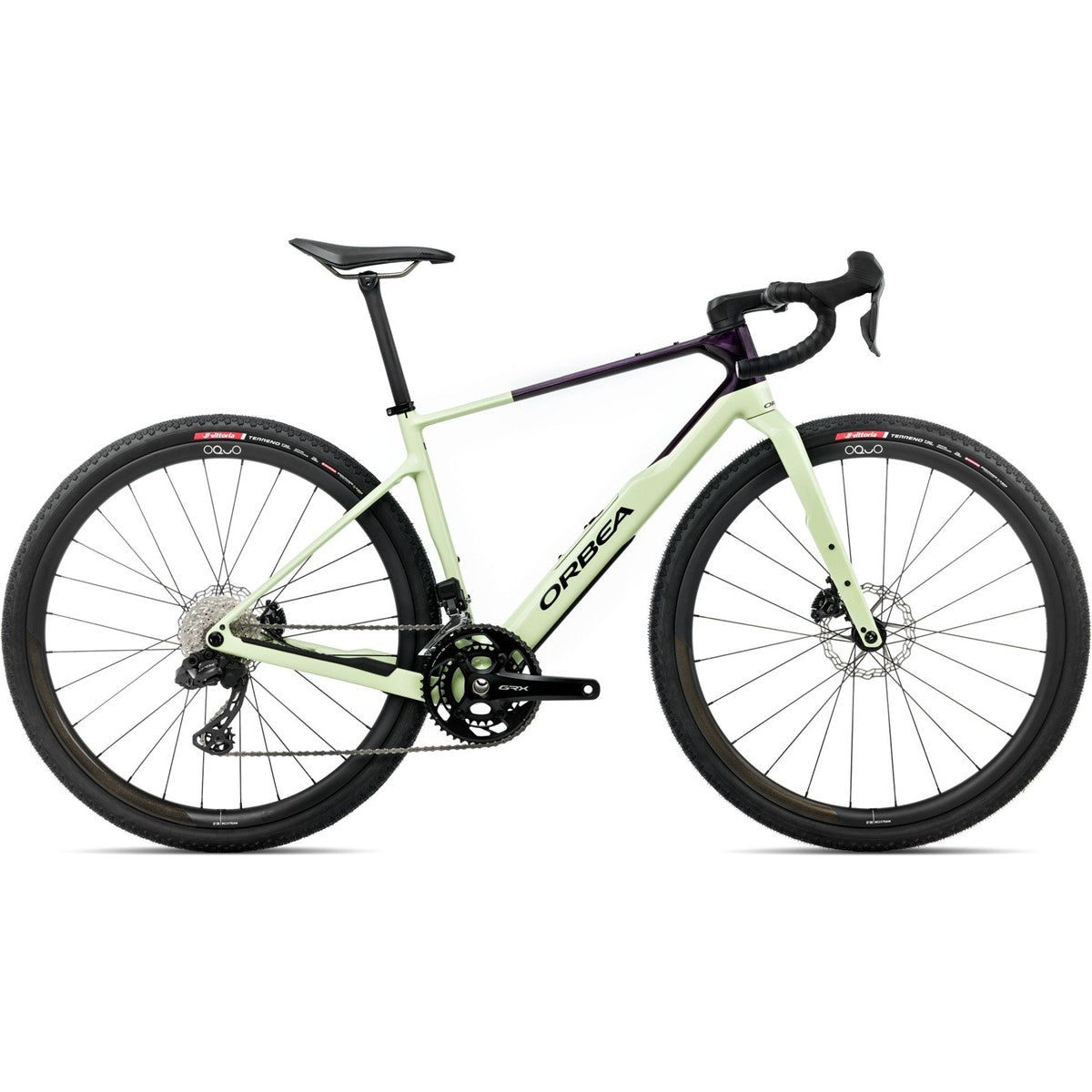 Gravelcykel Orbea Terra M20iTeam GRX Di2 Acid Gum/Fantasy Purple Carbon View