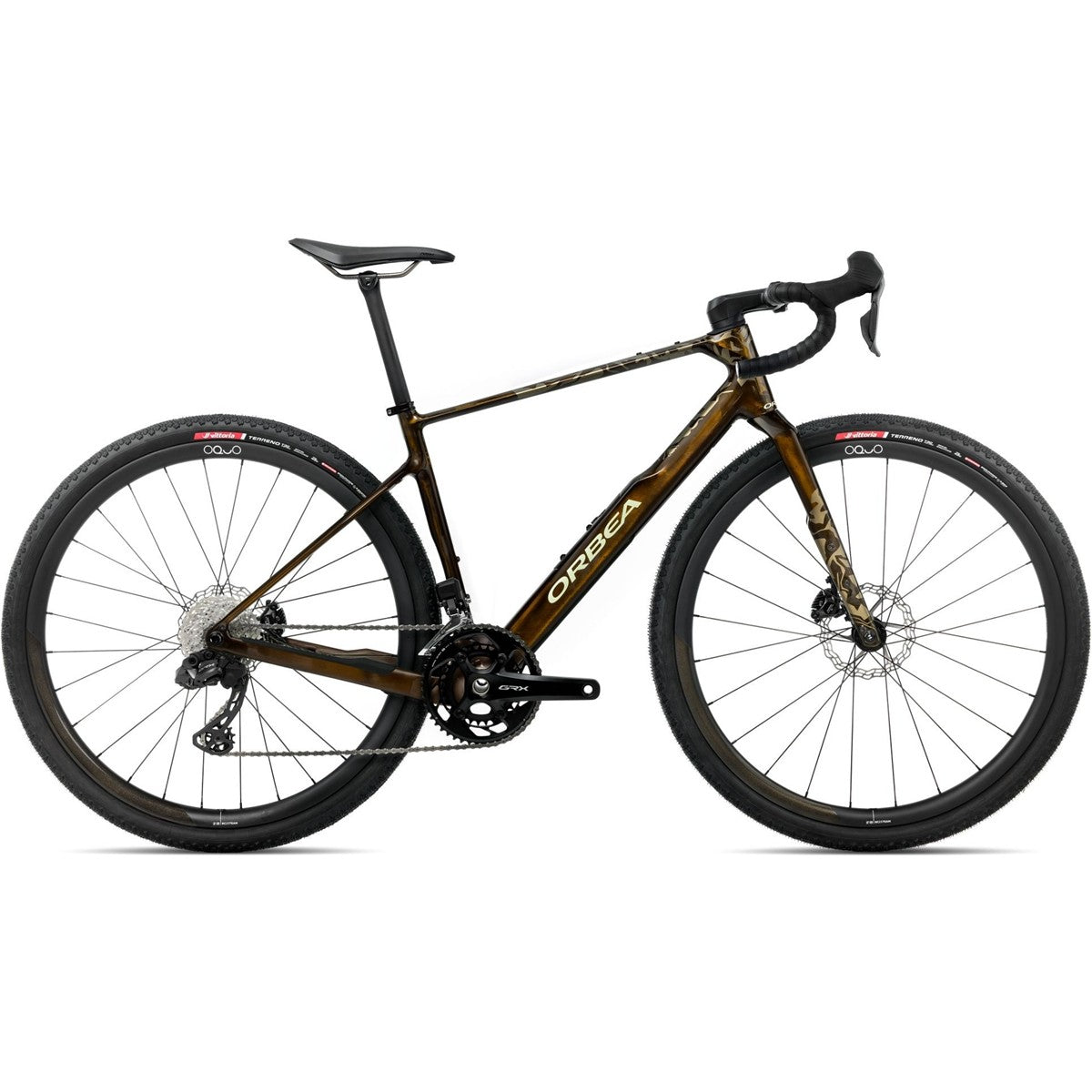 Gravelcykel Orbea Terra M20iTeam GRX Di2 Caramel Carbon View