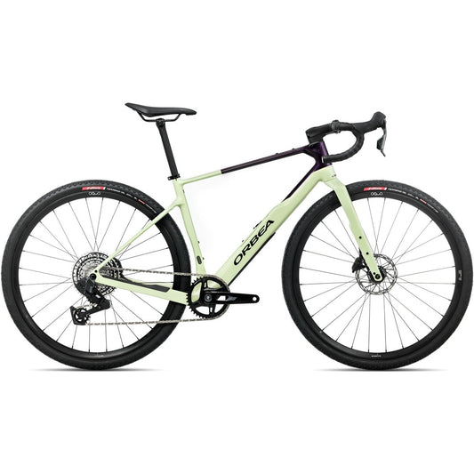Gravelcykel Orbea Terra M31eTeam 1X Rival AXS Acid Gum/Fantasy Purple Carbon View